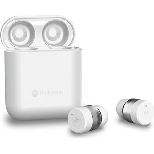 Motorola Sound Draadloze Oordopjes - MOTO BUDS 120 - Bluetooth - Waterbestendig - Touch- en Voice Control - 17-uur Afspeeltijd - Wit