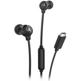 Motorola - Earbuds3cs - Koptelefoon - Zwart - USB Type-C - In-ear Oordopjes met Inline Bediening