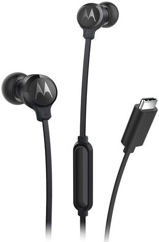 Motorola - Earbuds3cs - Koptelefoon - Zwart - USB Type-C - In-ear Oordopjes met Inline Bediening