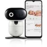 Motorola Nursery PIP1010 Con Babyfoon - Baby Camera - Bedienen met Motorola Nursery App - Kantelen, Draaien en Inzoomen - Nachtzicht, Twee-Weg Communicatie, Slaapliedjes en Meer - Wit