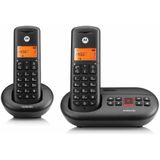 Motorola - E212 Digitale Draadloze Telefoons - Zwart - 2 Stuks