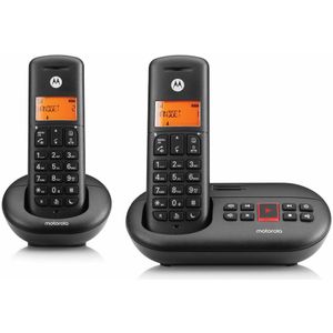 Motorola - E212 Digitale Draadloze Telefoons - Zwart - 2 Stuks