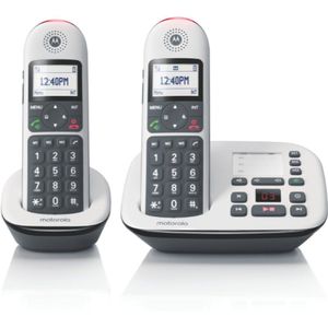 Motorola - CD5011 - Slimme Telefoon - Zwart, Wit - Draadloze Handset - Nummerherkenning