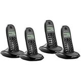 Motorola - Quattro - Draadloze Telefoon - Zwart - Set van 4