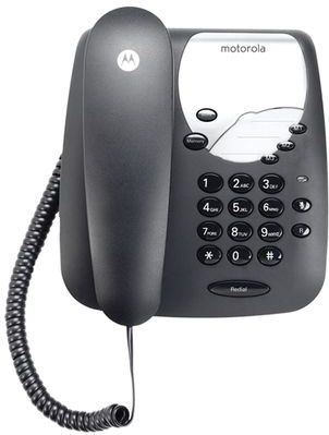 Motorola CT1 - Huistelefoon - Zwart - Bedraad - 20 Nummers
