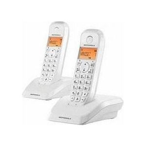 Draadloze telefoon Motorola S1202 (2 pcs) Wit