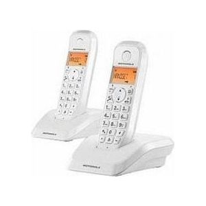 Motorola - S1202 - Draadloze Vaste Telefoon - Zwart - 2 Eenheden
