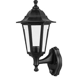 kenable Wandmontage Lamp Outdoor Tuinlamp met Nacht- en Dagsensor Zwart [Dag- en Nachtsensor]