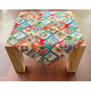 Tafelkleed - Gobelin - Merry Christmas - Vierkant 85 cm - Kerst - tafellaken