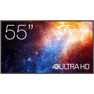 Optoma - H1f2c0mbw101 - Monitor - Zwart - 4K Ultra HD, 55 inch, 450 cd/m², 3 HDMI-poorten