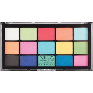 MUA 15 Shade Oogschaduw Palette - Colour Burst