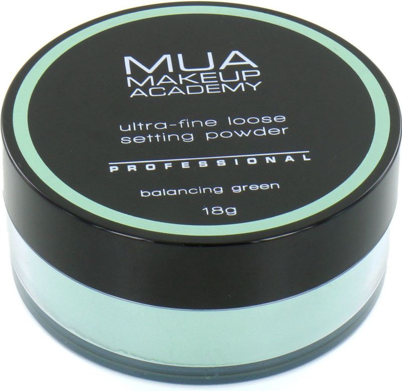 MUA - Ultra-Fine Loose Setting Powder - Balancing Green - Kleurloos - 20g