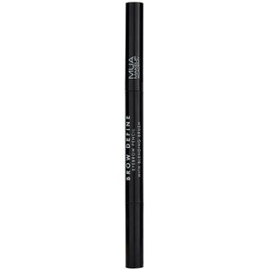 MUA Makeup Academy Brow Define Wenkbrauwpotlood 1.5 g Black (+ blending)