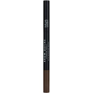 MUA Makeup Academy Brow Define Wenkbrauwpotlood met Borstel Tint Dark Brown 0,25 g