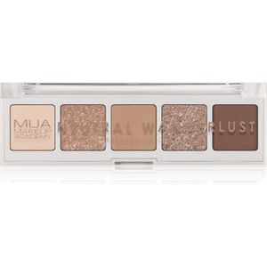 MUA Makeup Academy Professional 5 Shade Palette oogschaduw palette Tint Neutral Wanderlust 3,8 gr