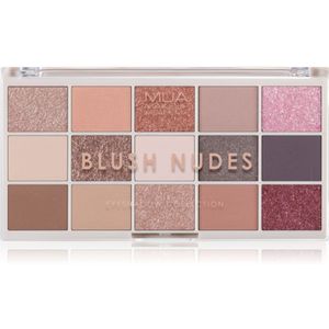MUA Makeup Academy - Professional 15 Shade Palette - Oogschaduw Palette - Blush Nudes - 12 gr