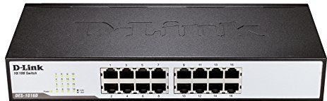 D-Link - DES-1016D - Switch - 16 Poorten - Onbeheerd - Metaal