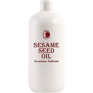 Mystic Moments | Sesamzaaddragerolie 1 liter - Zuivere en natuurlijke olie, perfect voor haar, gezicht, nagels, aromatherapie, massage en olieverdunning