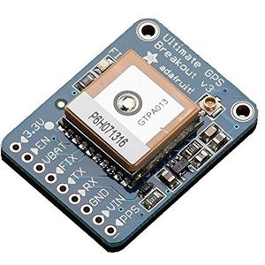 Adafruit Channels blauw - GPS-ontvangermodule (145 dBmW, 66 kanalen, MTK 3339, 34 S, 34 S, 3 m)