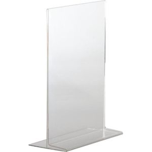 Olympia A4 plexi menukaarthouder / folderhouder recht A4 - 30,5 x 21 cm - Houder voor flyer & menu - Menuhouder