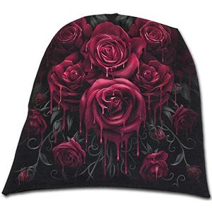 Spiral Blood Rose Beanie zwart 95% katoen, 5% elastaan Gothic, Romance