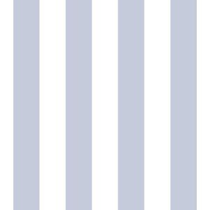 Deauville - Brede Strepen - Vliesbehang - Behang - Muurdecoratie - Lichtblauw - 0,53 x 10,05