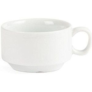 Olympia CB471 Olympia Whiteware Stacking Espresso Cups, 85 ml, 3 oz. (Pack van 12)