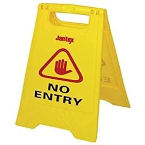 Jantex No Entry Safety Sign Sticker Kennisgeving Plaque Poster Display Commerciële