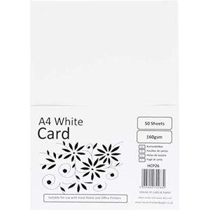 House of kaart & papier GSM gekleurd papier wit (Pack van 50 vellen)