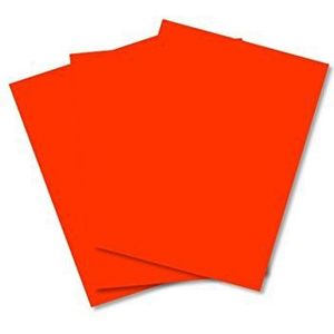 House of Card & Paper Gekleurd papier, A4, 80 g/m², oranje gekleurd (pak van 50 vellen)