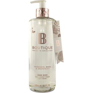 Boutique Mandarin, Basil & Grapefruit Hand Wash, Cleansing, Nourishing, Refreshing, Protects Hands 500ml