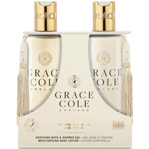Grace Cole - Nectarine Blossom & Grapefruit - Verzorgingsset - 600 ml - Bodylotion en Douchegel