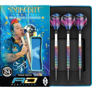 RED DRAGON - Peter Wright Snakebite 1: Steeltip Tungsten Dartpijlen Professioneel - 24 gram
