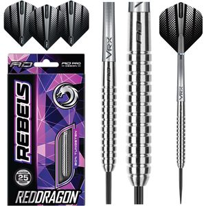 RED DRAGON - Rebel: Steeltip Tungsten Dartpijlen Professioneel - 25 gram