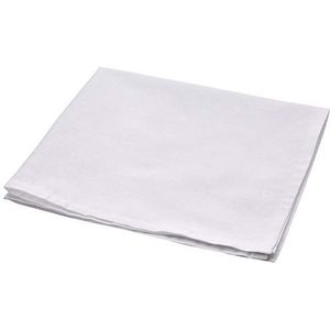 Dudu N Girlie 12 Pack Heren 100% Katoen Witte Zakdoeken Zoom Gestikt 16"" x 16"" (40cm x 40cms), Wit, 16""x16