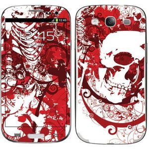 Diabloskinz - Zelfklevende vinylstickers voor Samsung Galaxy S3 – Red Skull