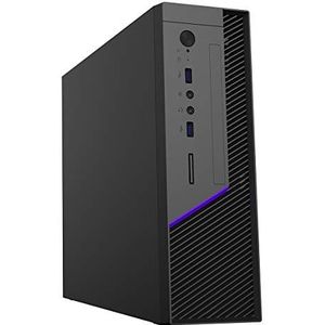 CiT MTX008B PC-behuizing, Mini ITX, CE/EMI goedgekeurd ontwerp, GameMax TFX 300 W voeding inbegrepen, 80 mm voorventilator inbegrepen, ontworpen voor professionals, zwart