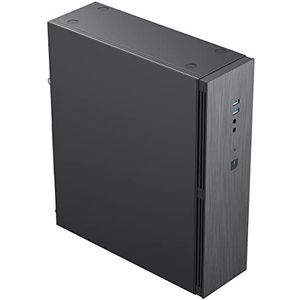 CiT S8i SFF Micro ATX Desktopbehuizing 8,3 liter met geborsteld aluminium 2x USB 3.0 1x 80mm ventilator met 300W CWT TFX voeding geïnstalleerd