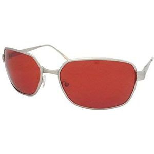 The Movie Shop Ltd Tyler Style zonnebril, zilveren frame/rode lens, Zilveren frame/rode lens