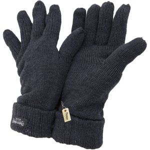 Floso Dames/Dames Dunne Wintergebreide Handschoenen (3M 40g) (Donkergrijs)