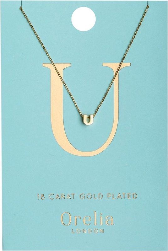 Orelia - Letter Ketting - Goudkleurig - Messing - 46 cm