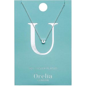 Orelia - Letter Ketting - Zilverkleurig - Bijoux - Hangertje U