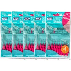 TePe Interdentale borstel 0,4 mm roze, 5 pakketten van 8 (40 borstels)
