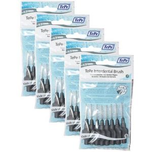 TePe Interdentale borstel 1,3 mm grijs, 5 pakketten van 8 (40 borstels)
