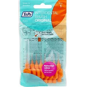TePe Interdentale Borstels Mondelinge Dental Floss Tandenborstel - verschillende kleuren en maten (3 x Pack (24 borstels), 0,45 mm Oranje)
