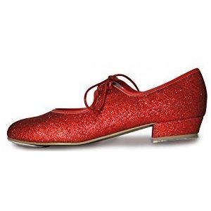 Roch Valley Dorothy schoenen met pailletten, robijnrood, Rood