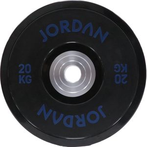 20kg Urethane Competition Plate - Black with Blue text