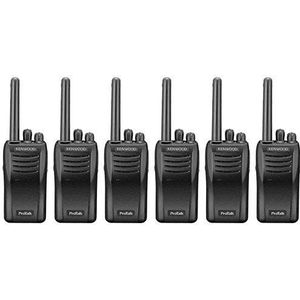 KENWOOD TK3501 ANALOOG PROTALK PMR446 Licentievrije tweerichtingsradio met Synetix D-vormige beveiliging oortje (x6)