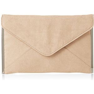 SwankySwans Vrouwen Louis Suede Slim Envelop Party Prom Clutch Bag Clutch, Beige (Naakt)