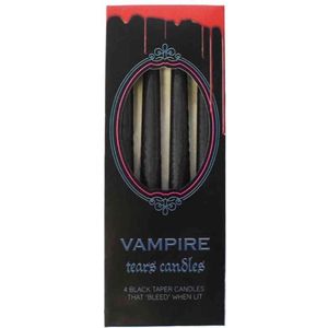 Jones Home en Gift Vampire Tears Taper Kaarsen (Pak van 4), Wax, Multi-Colour, 2.5 x 9.5 x 25.5 cm
